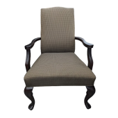 Used Guest Chair, Brown and Gold