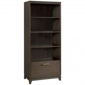 Rafferty Drawer Bookcase by Riverside, Umber 