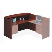 OPL169 Reception Desk Shell with Counter, 9 Finishes