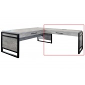 Mason Return for Open L Desk by Martin Furniture, Concrete, RETURN ONLY