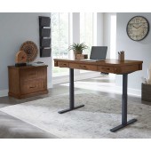 Avondale Electric Sit/Stand Desk by Martin Furniture, Weathered Oak