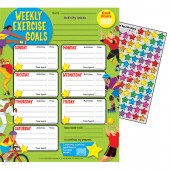 Weekly Exercise Goals Progress Charts