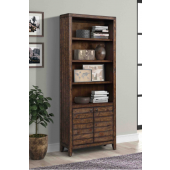 Tempe 32" Open Top Bookcase by Parker House, Tobacco