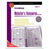 Notebook Reference Webster's Thesaurus, Grades 4-8