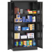 Tennsco Standard Two Door Black Storage Cabinet 36W x 18D x 72H