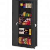 Tennsco Deluxe Two Door Black Storage Cabinet 36W x 24D x 78H