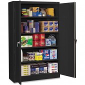 Tennsco Two Door Black Jumbo Storage Cabinet 48W x 24D x 78H