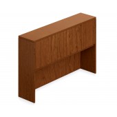 Ventnor Wood Veneer 66" Overhead Hutch with Doors