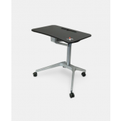 X-Table Mobile Height-Adjustable Desk, Black