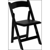 HERCULES Black Wood Folding Chair