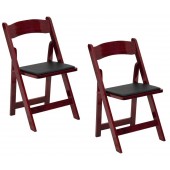 HERCULES Mahogany Wood Folding Chair