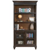 Hartford Bookcase with Lower Doors, Ebony