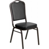 Black Vinyl Banquet Chair