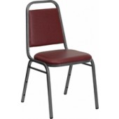 Burgundy Vinyl Banquet Chair