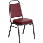 Burgundy Vinyl Banquet Chair