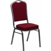 Burgundy Fabric Banquet Chair