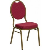 Burgundy Fabric Banquet Chair