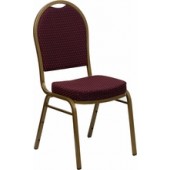 Burgundy Fabric Banquet Chair