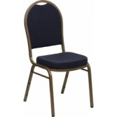 Blue Fabric Banquet Chair