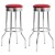 Cleveland Collection Chrome Plated Soda Fountain Bar Stool, (set of 2)