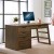 Single Pedestal Desk Perspectives Collection by Riverside Furniture