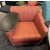 Used Tablet Lounge Chair, Orange/Red