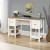Sauder Cottage Road White Desk with Oak Top 418072