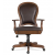 Clinton Hill Round Back Leather Desk Chair by Riverside