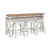 Americana Modern Everywhere Console with 3 Stools by Parker House - AME#09-4-COT