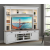 Americana Modern 92" TV Console with Hutch, Backpanel and LED Lights, AME#92-4