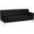 Contemporary Black Leather Sofa