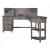 Caraway Pedestal Desk, Hutch and Return by Aspenhome, 2 Finishes