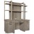 Platinum Credenza Desk and Hutch by Aspenhome