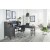 Preston Pedestal Desk, Hutch and Return by Aspenhome