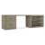 Hooker Furniture Home Office Linville Falls 96" Desk with Small File and Open Shelves