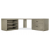 Hooker Furniture Home Office Linville Falls Corner Combo with Open Shelves and Lateral File