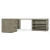 Hooker Furniture Home Office Linville Falls Corner Combo with Open Shelves and Small File