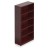 Margate Wood Veneer 70" Bookcase