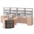 PL160 End Cap Corner Bookcase, 7 Finishes