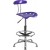 Vibrant Violet and Chrome Drafting Stool with Tractor Seat