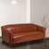 HERCULES Imperial Series Cognac LeatherSoft Sofa