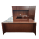 Closeout, Cherryman U-Shaped Desk with Hutch and Storage Cabinet 