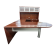 Closeout, Cherryman U-Shaped Peninsula Desk with Hutch 