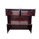 Closeout, Cherryman Bowfront Desk and Credenza Shell with Hutch