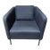 Used Slate Blue Club Chair 