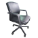 Used Black Faux Leather Conference Chair