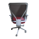 Preowned Task Chair with Red Seat