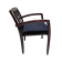 Closeout, Cherryman Jade Collection Guest Chair, Mahogany