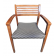 Preowned Ladder Back Guest Chair, Brown