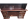 Preowned Mahogany Laminate Credenza Desk and Hutch